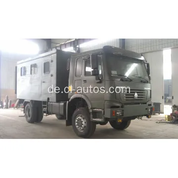 Sinotruk Howo 4WD Military Mobile Workshop Service Truck